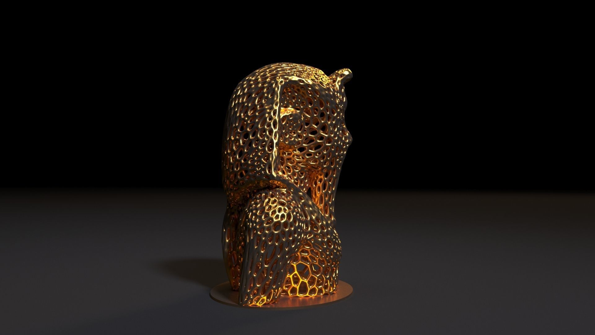 Tutankhamun Statue 3D print model_6