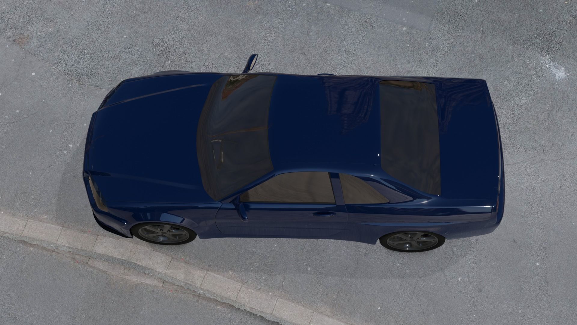 Nissan Skyline Low-poly 3D model_8