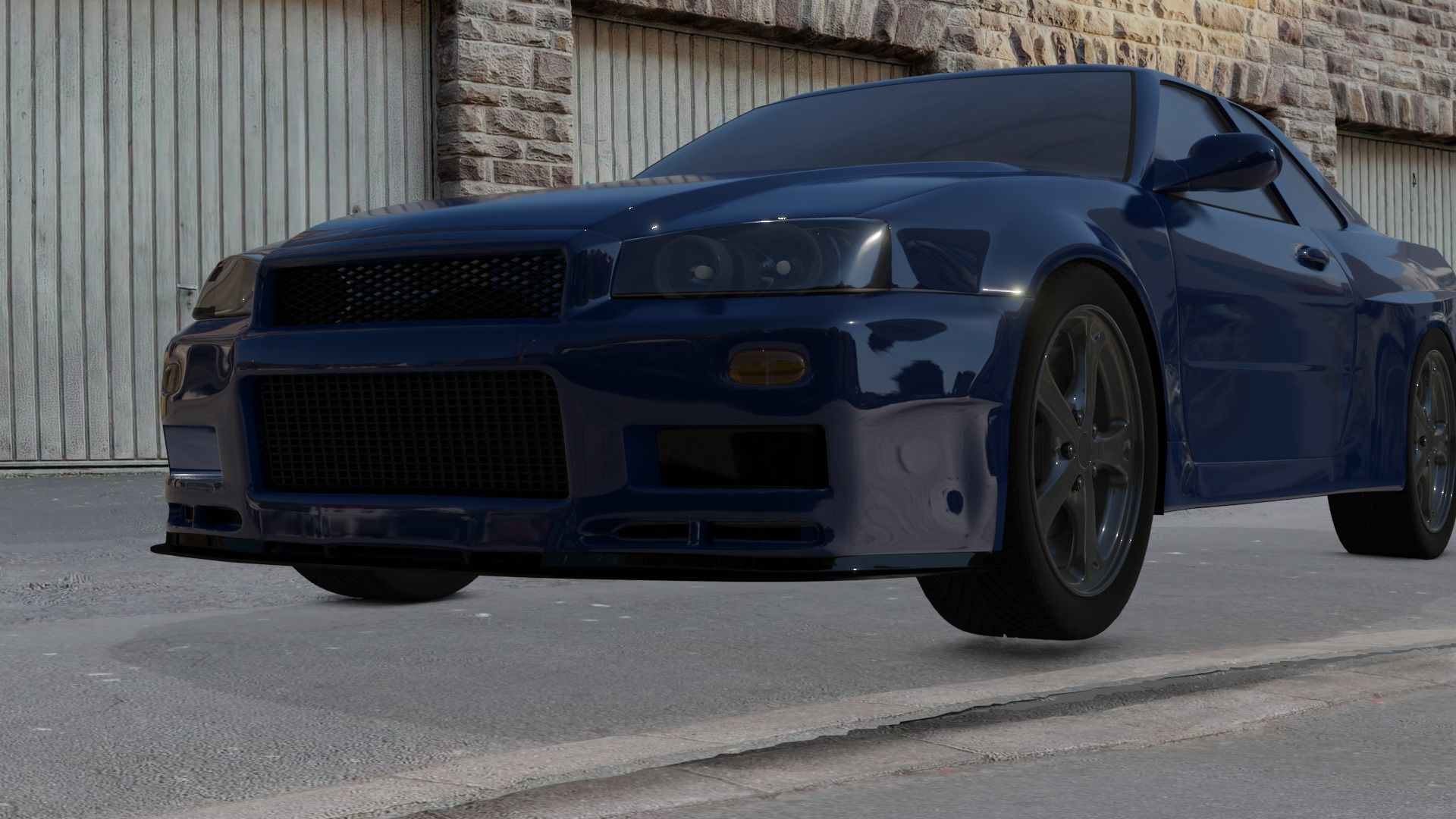 Nissan Skyline Low-poly 3D model_15