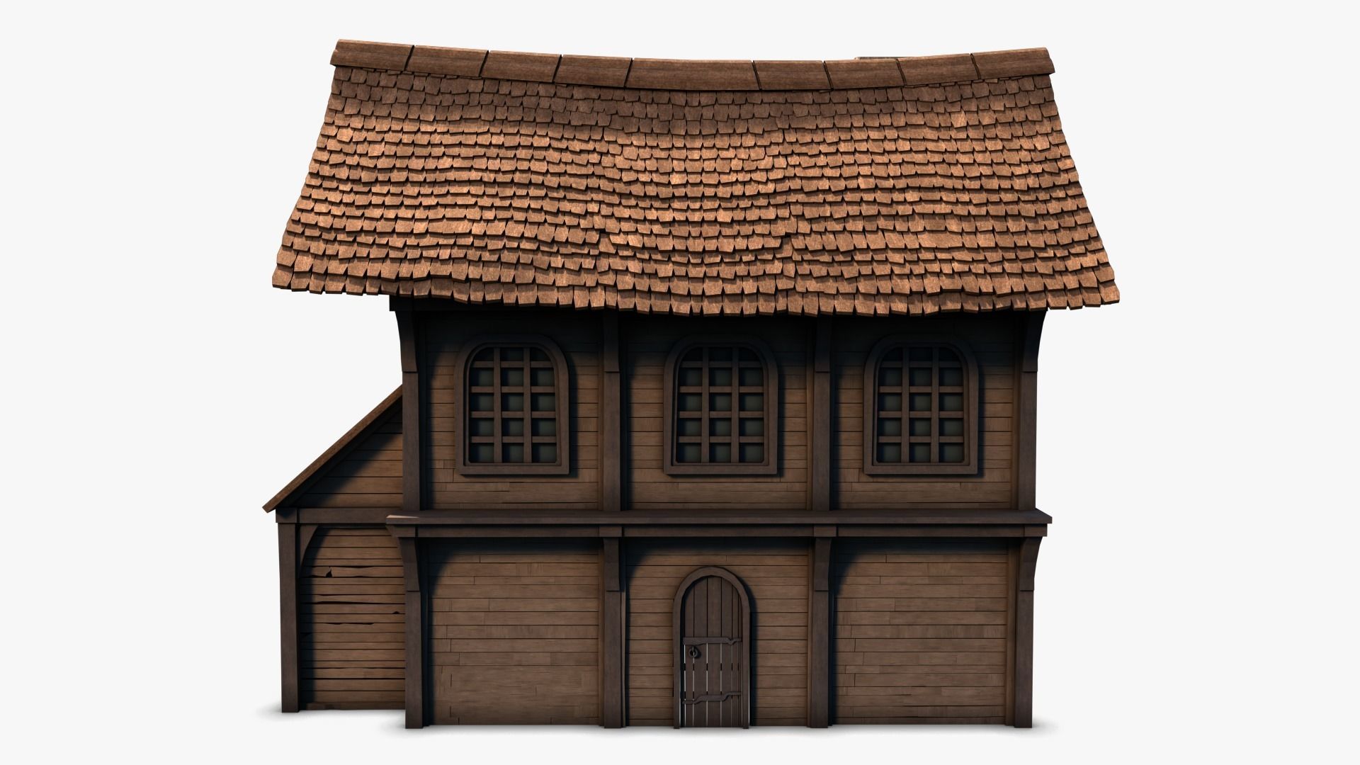 Cottage 12 Low-poly 3D model_2