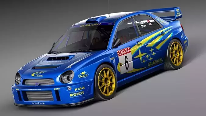 Subaru Impreza STi WRC 2001 3D model