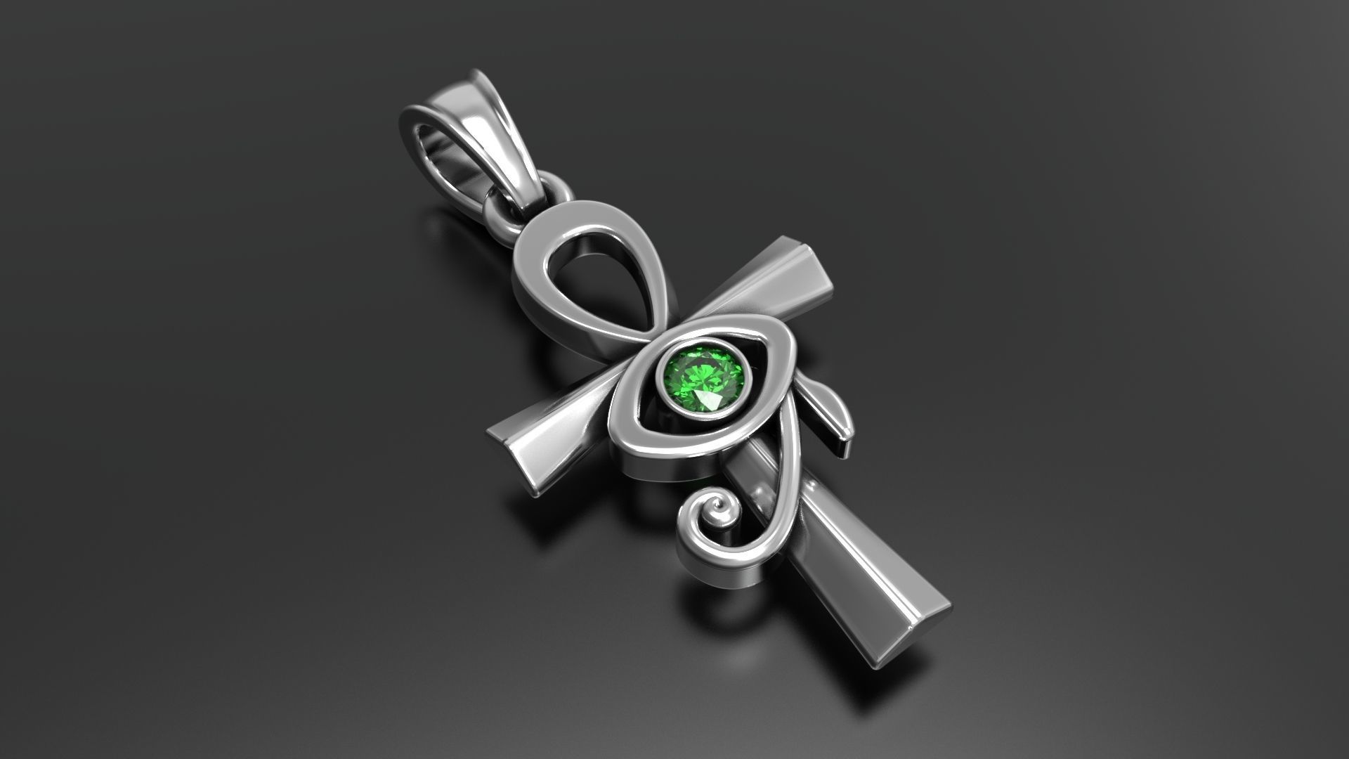  Egyptian cross ankh 3D print model_1