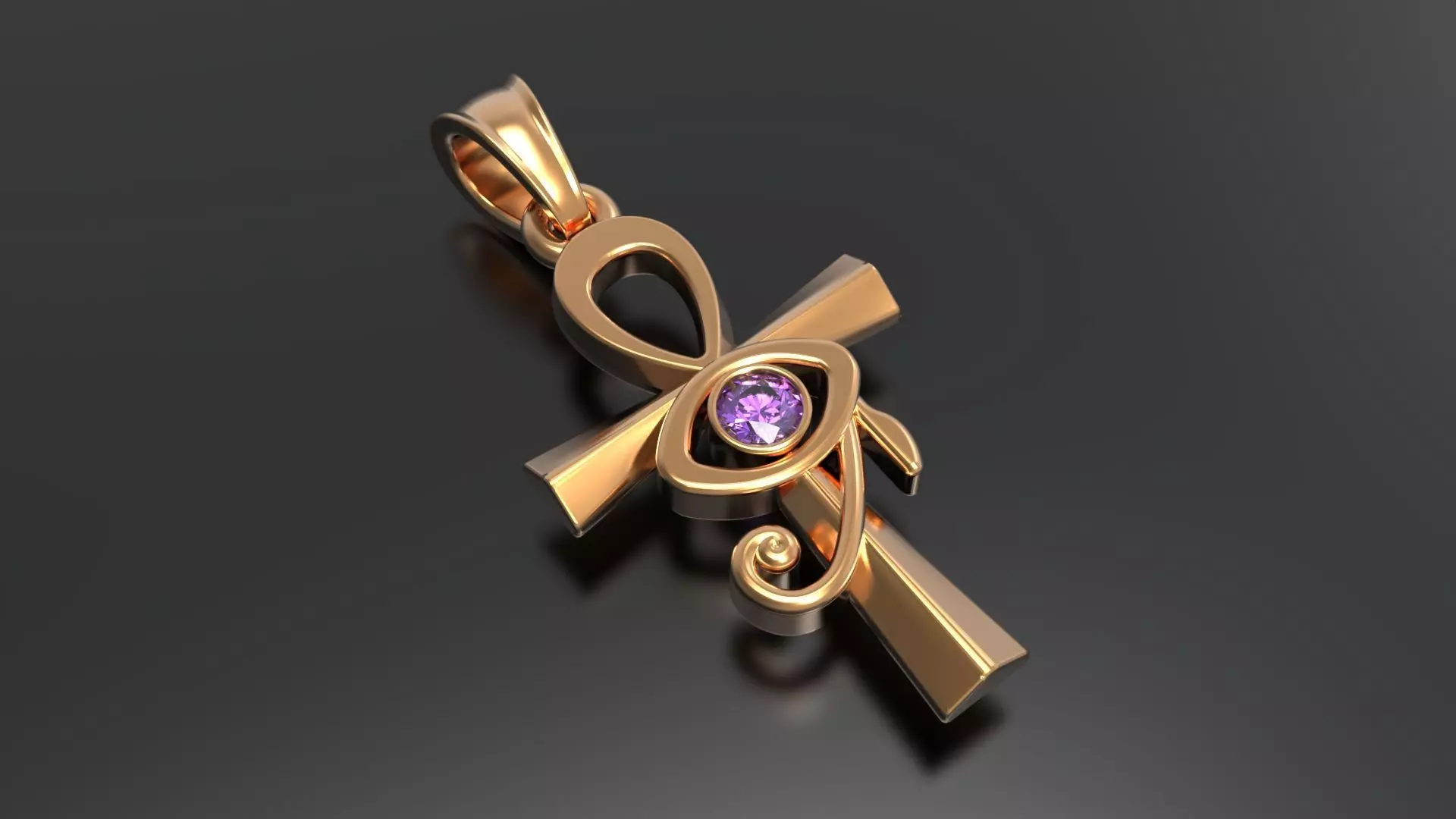  Egyptian cross ankh 3D print model_0