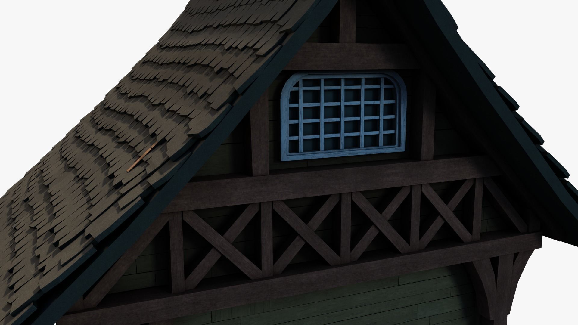 Cottage 14 Low-poly 3D model_4