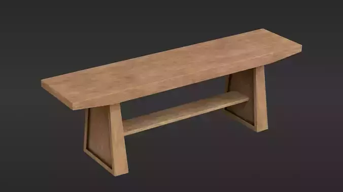 Wooden bench