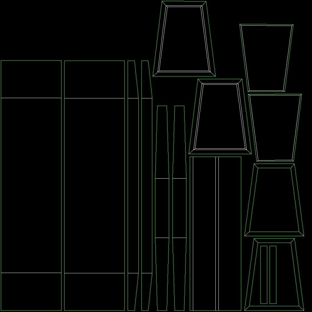 Wooden bench Free low-poly 3D model_12