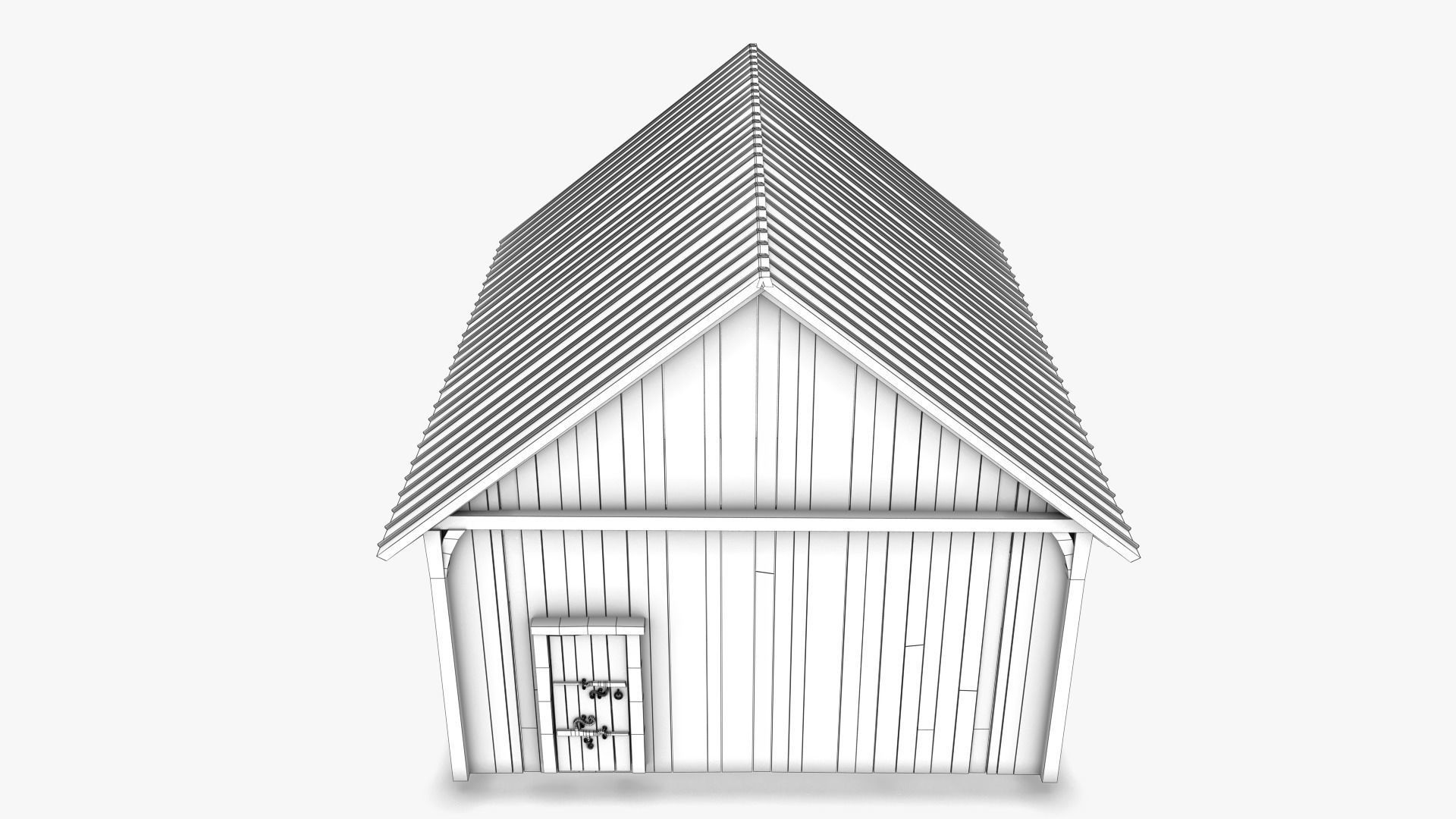 Cottage 16 Low-poly 3D model_11
