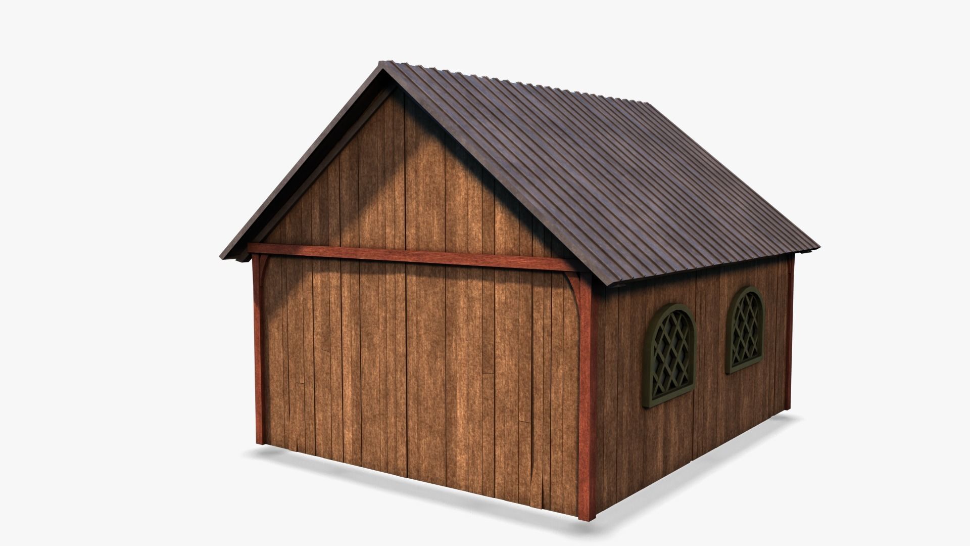 Cottage 16 Low-poly 3D model_4
