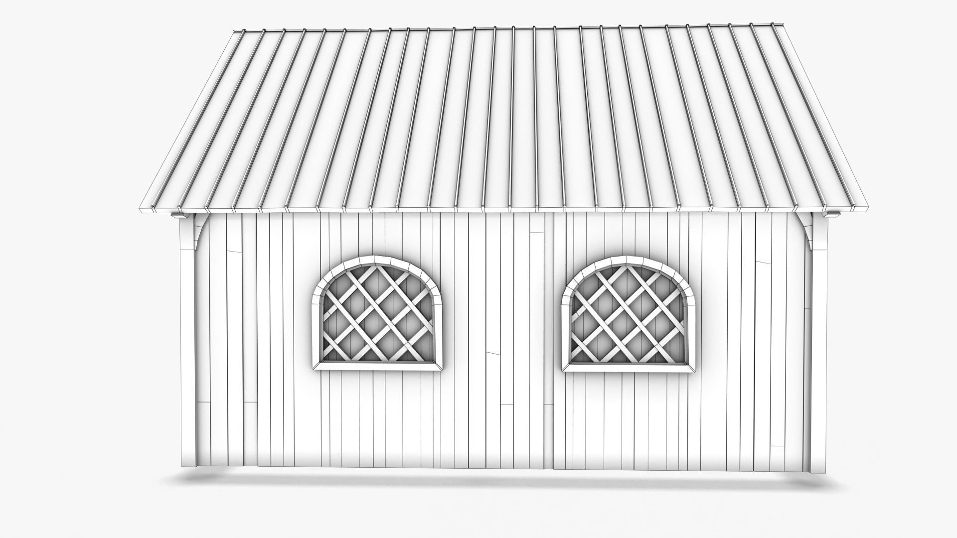 Cottage 16 Low-poly 3D model_10