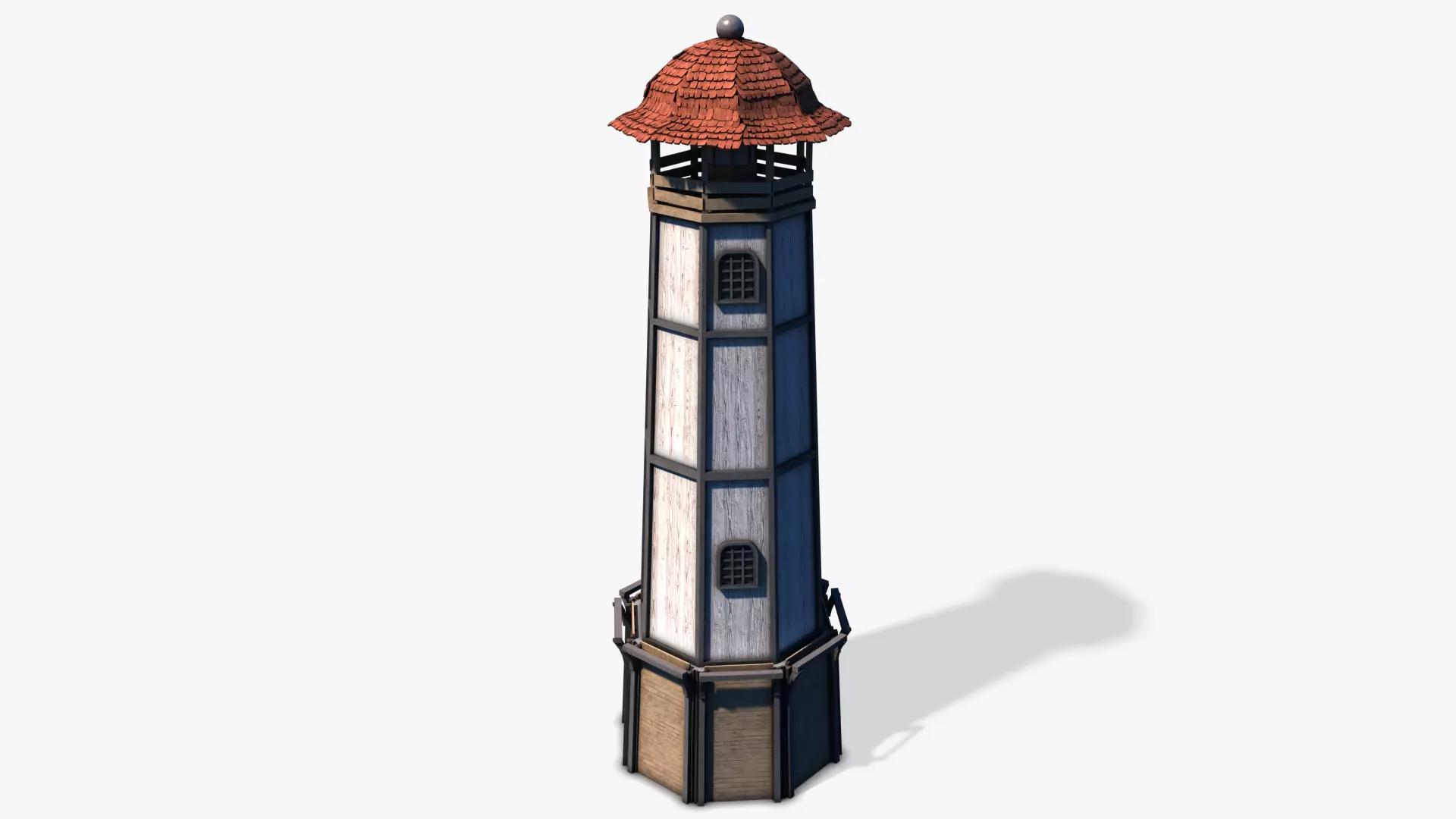 Lighthouse 02 Low-poly 3D model_0