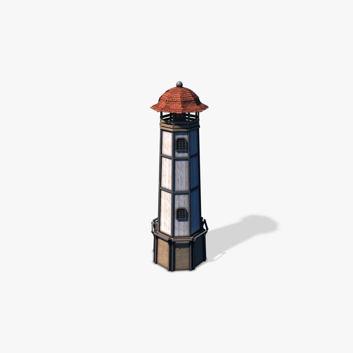 Lighthouse 02 Low-poly 3D model_6