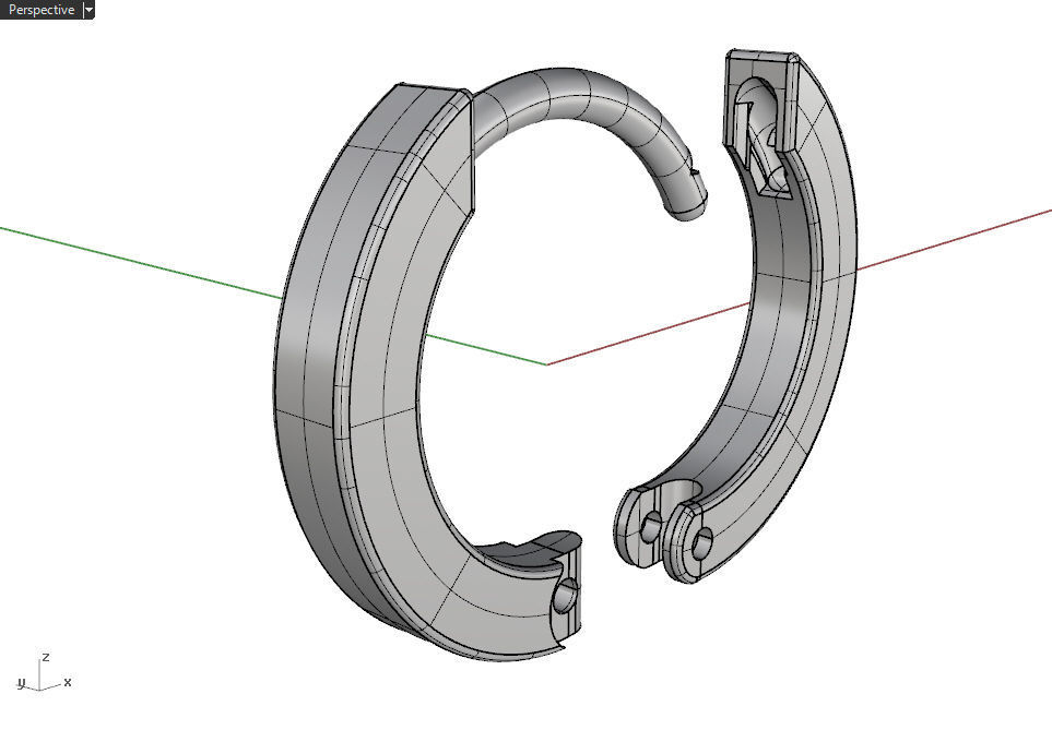 Earrings 9mm 3D print model_12