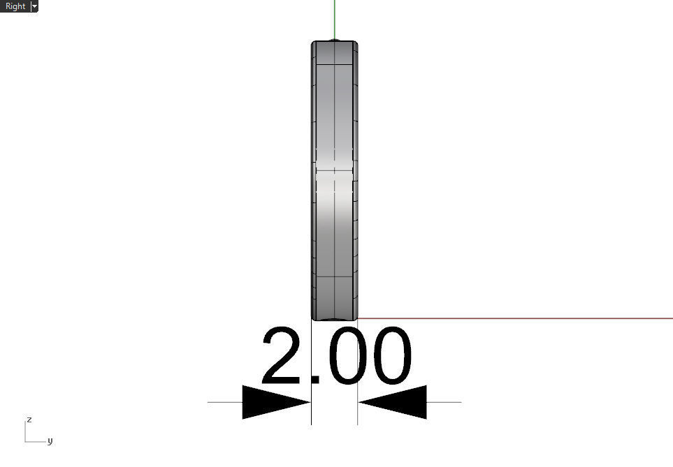 Earrings 9mm 3D print model_11