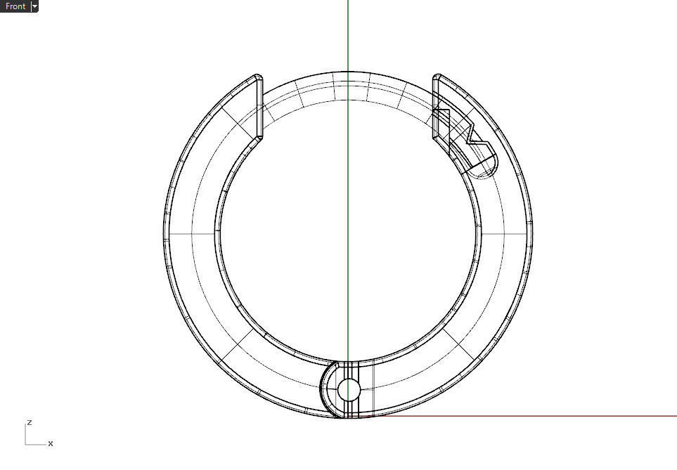 Earrings 9mm 3D print model_9