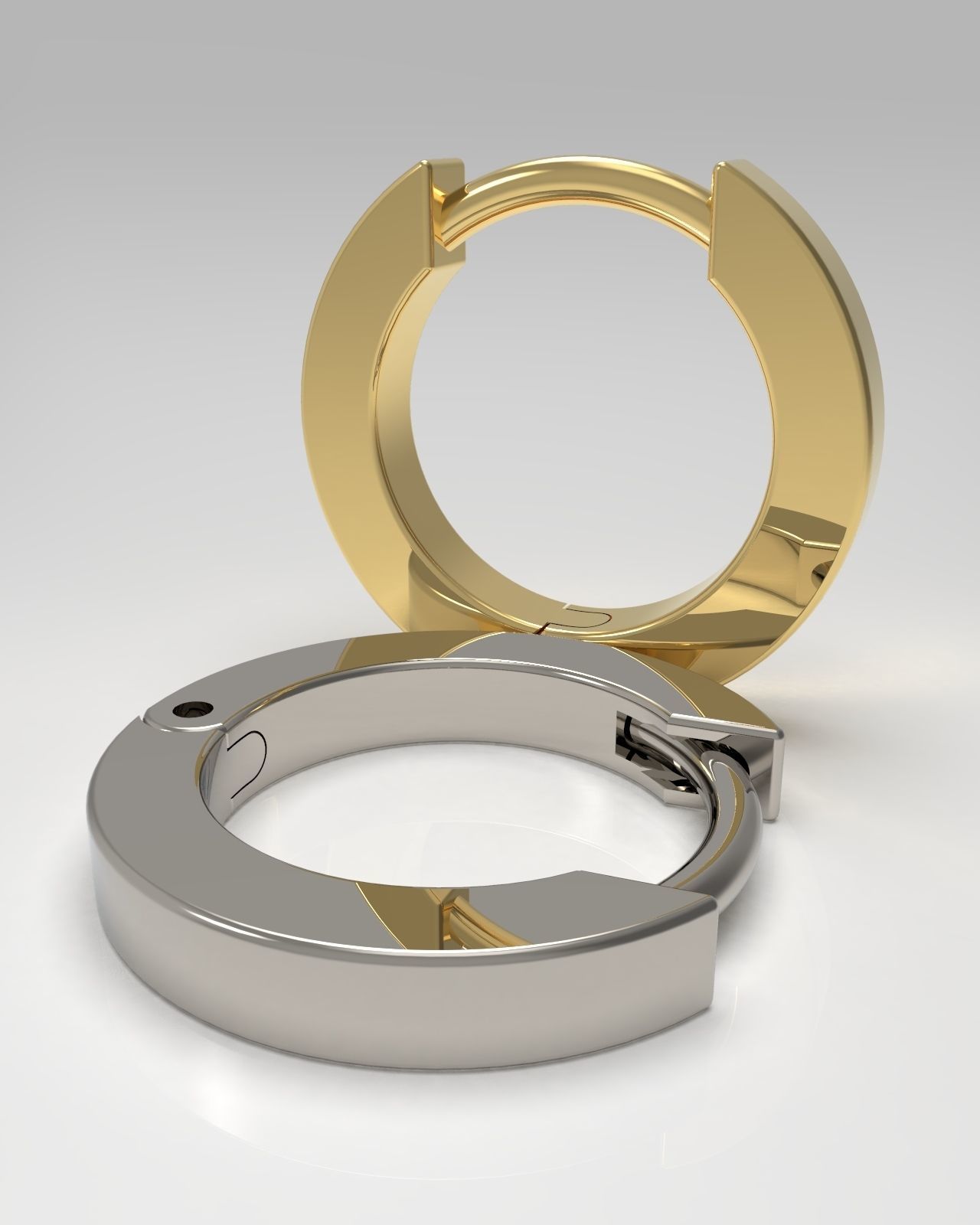 Earrings 9mm 3D print model_4