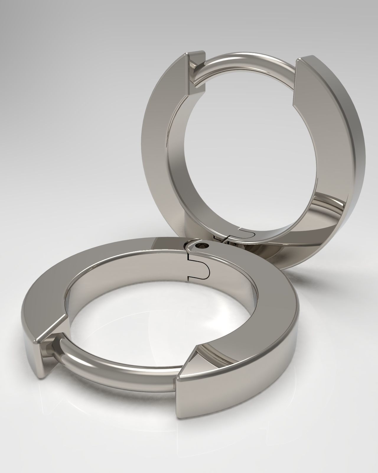 Earrings 9mm 3D print model_2