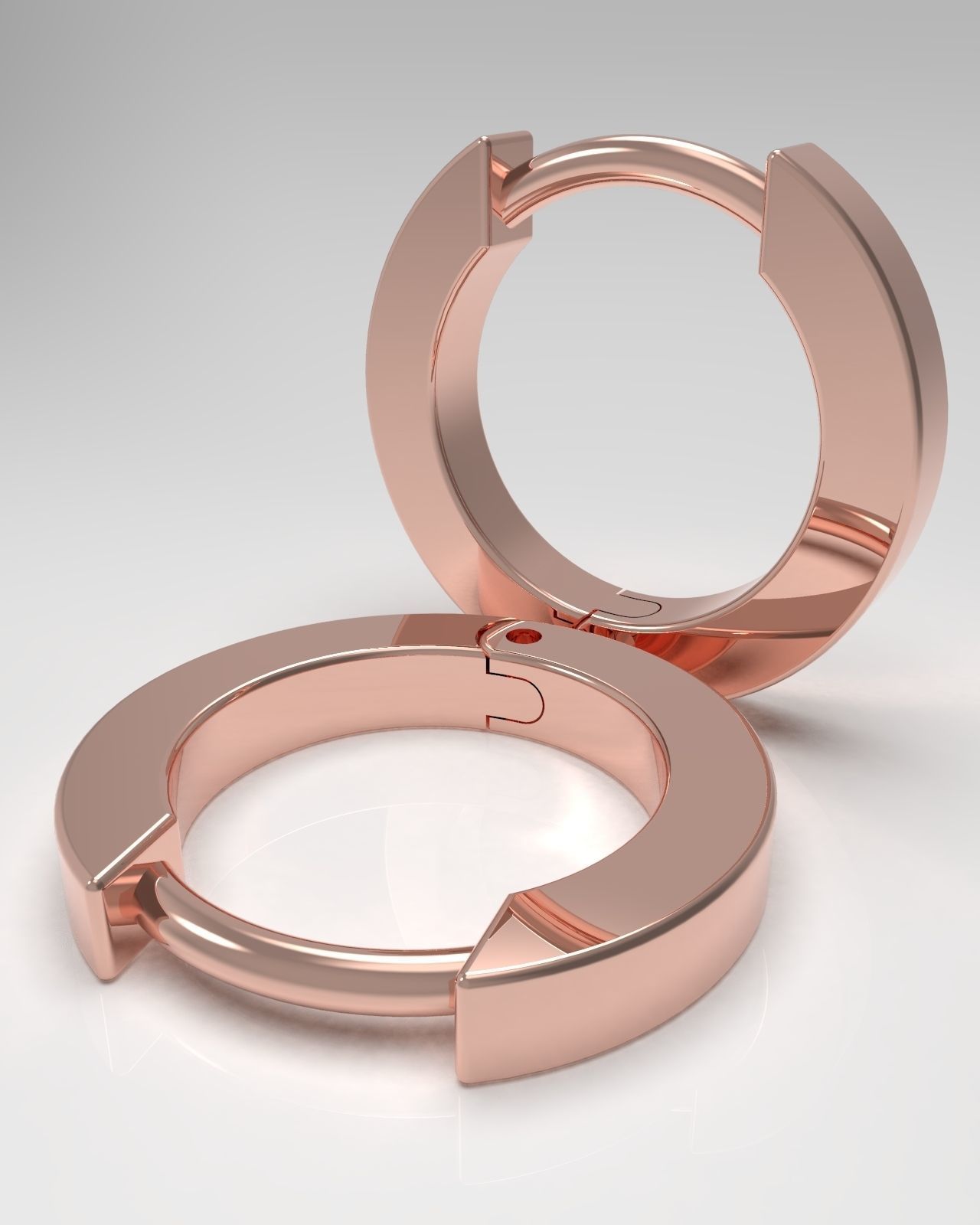 Earrings 9mm 3D print model_3