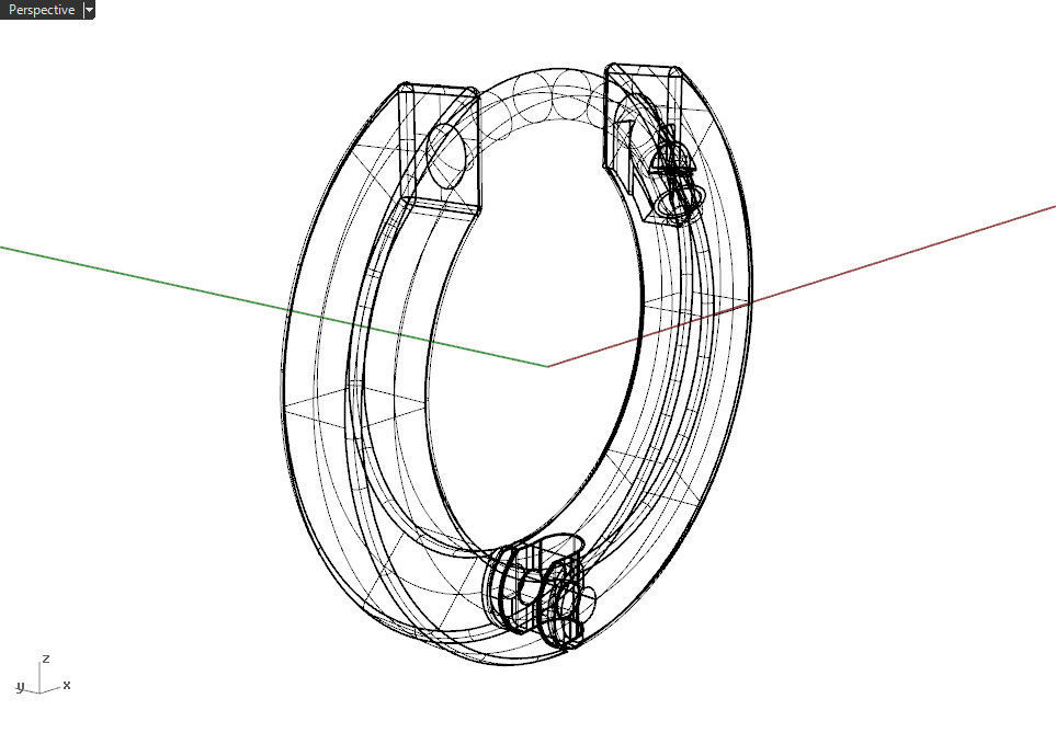 Earrings 9mm 3D print model_8