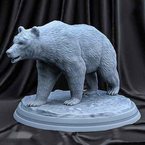 BEAR 3d print model sculpture of 3D print model