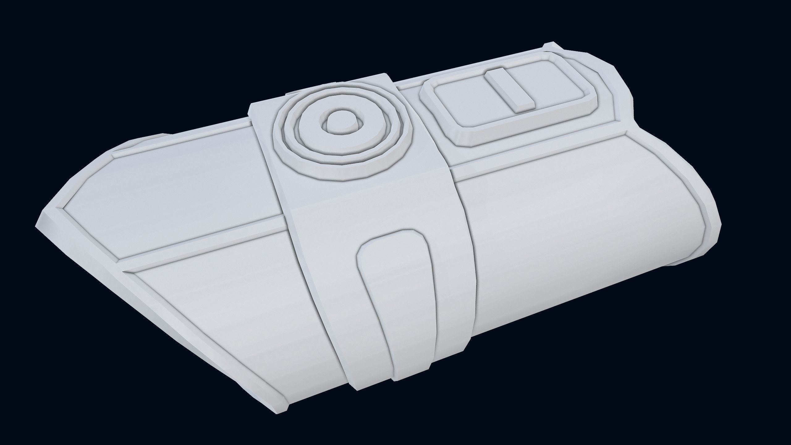 Sci-Fi Wristband Base Mesh 3D model_1