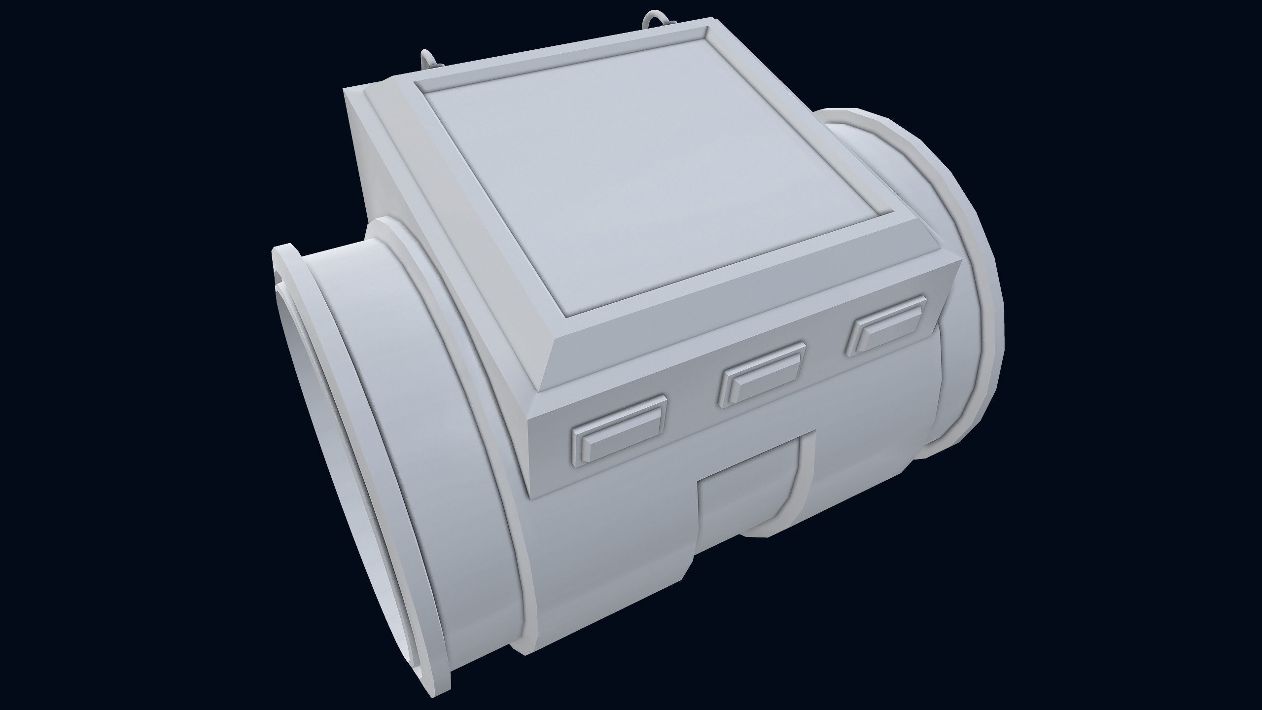 Sci-Fi Wristband Base Mesh 3D model_8