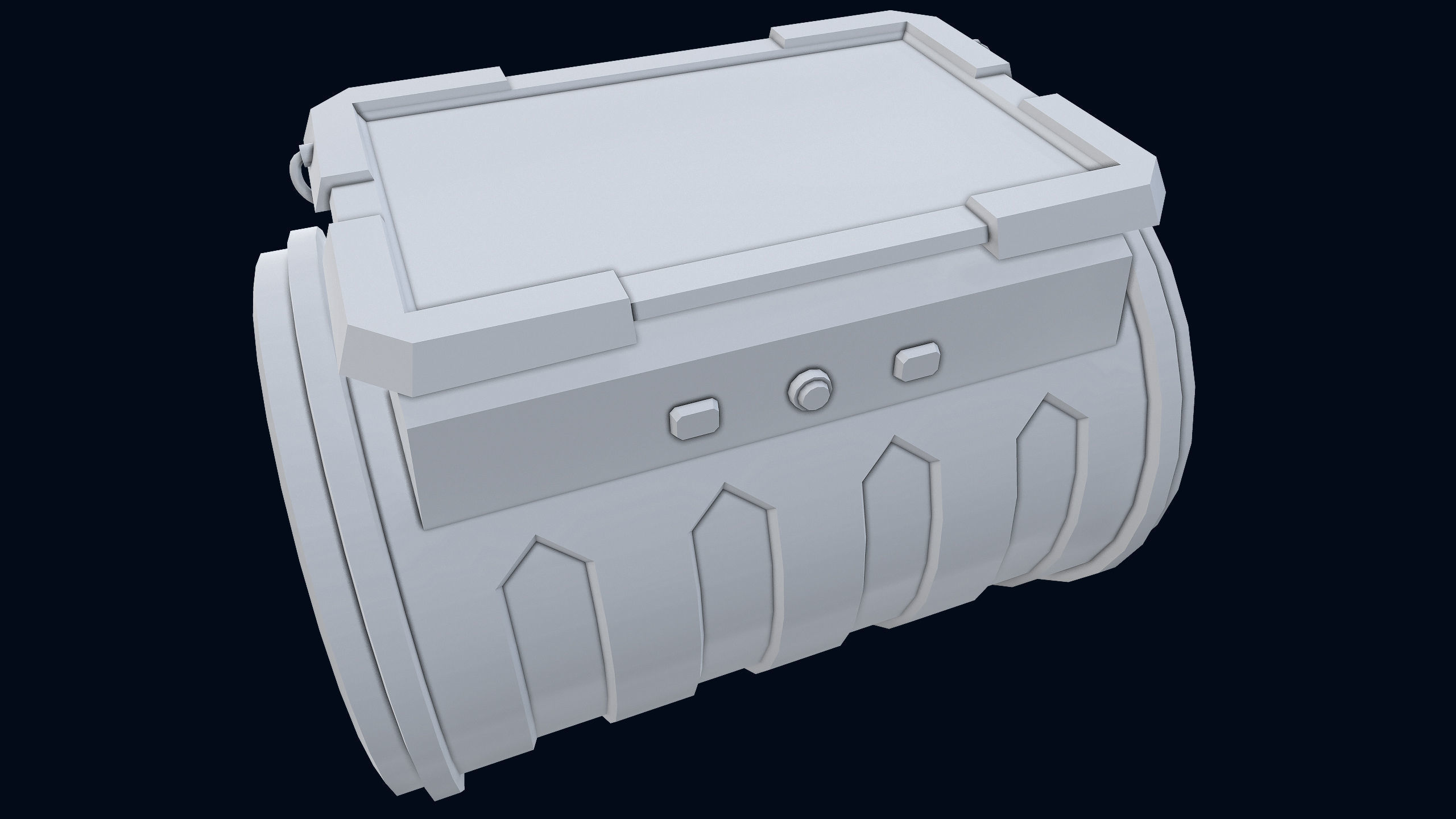 Sci-Fi Wristband Base Mesh 3D model_6