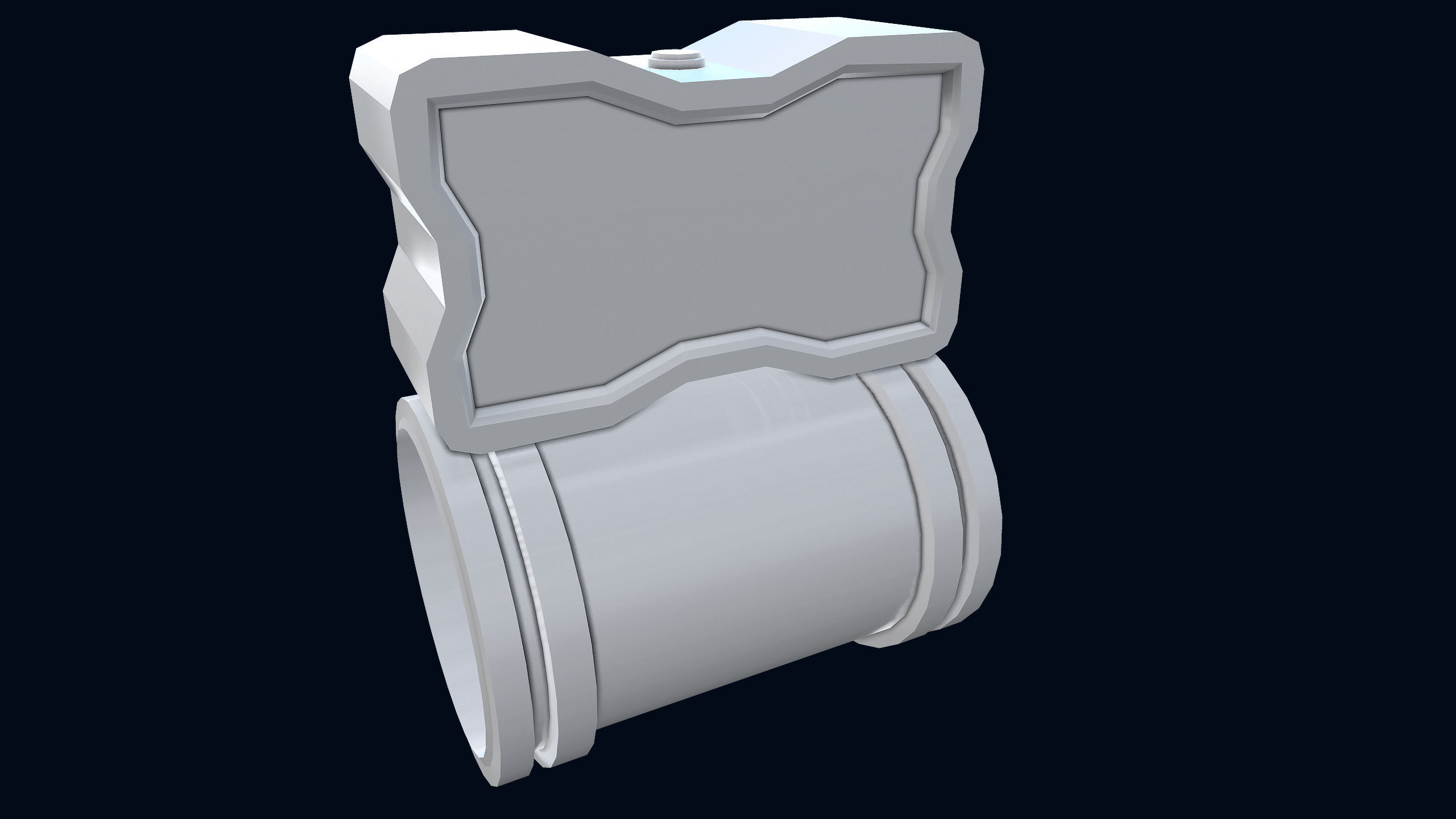 Sci-Fi Wristband Base Mesh 3D model_10
