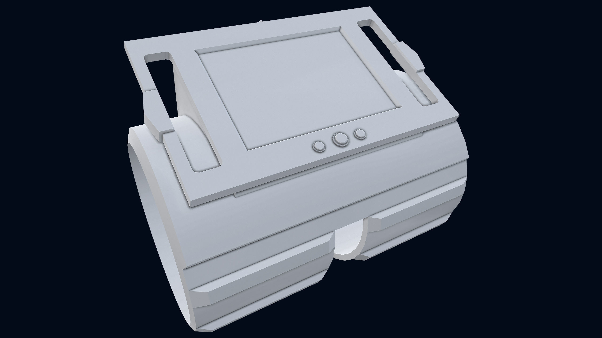 Sci-Fi Wristband Base Mesh 3D model_9
