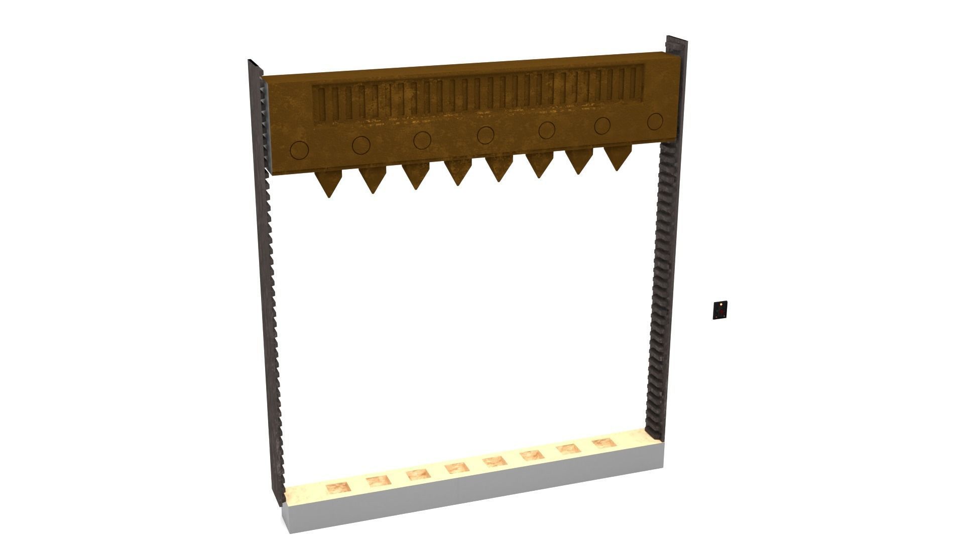 Rancor Cave Door 1-6 scale Hottoys 3D print model_8