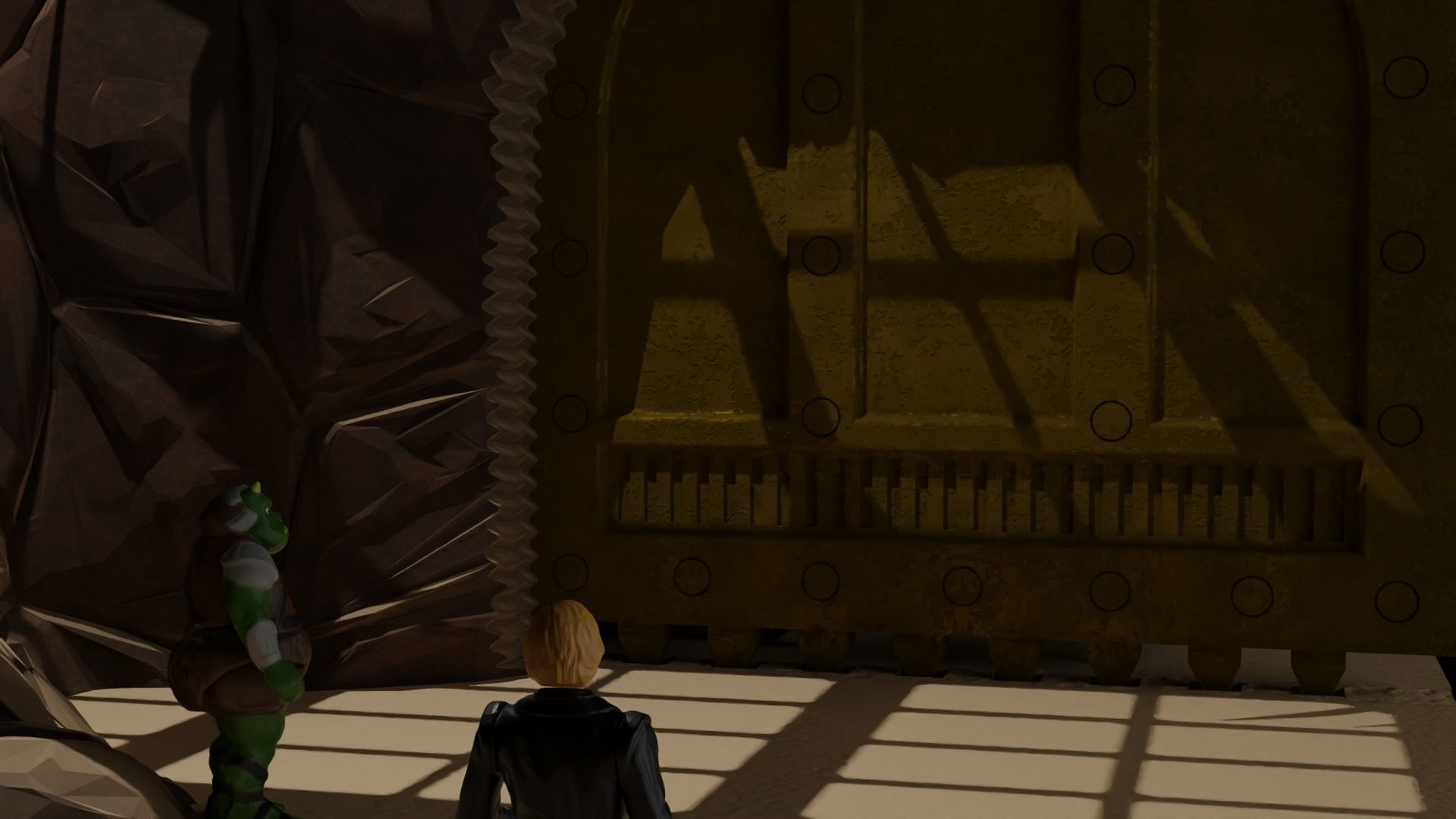 Rancor Cave Door 1-6 scale Hottoys 3D print model_10