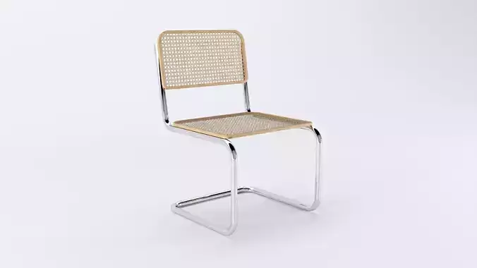 Rattan Chair 3D Model Low-poly 3D model