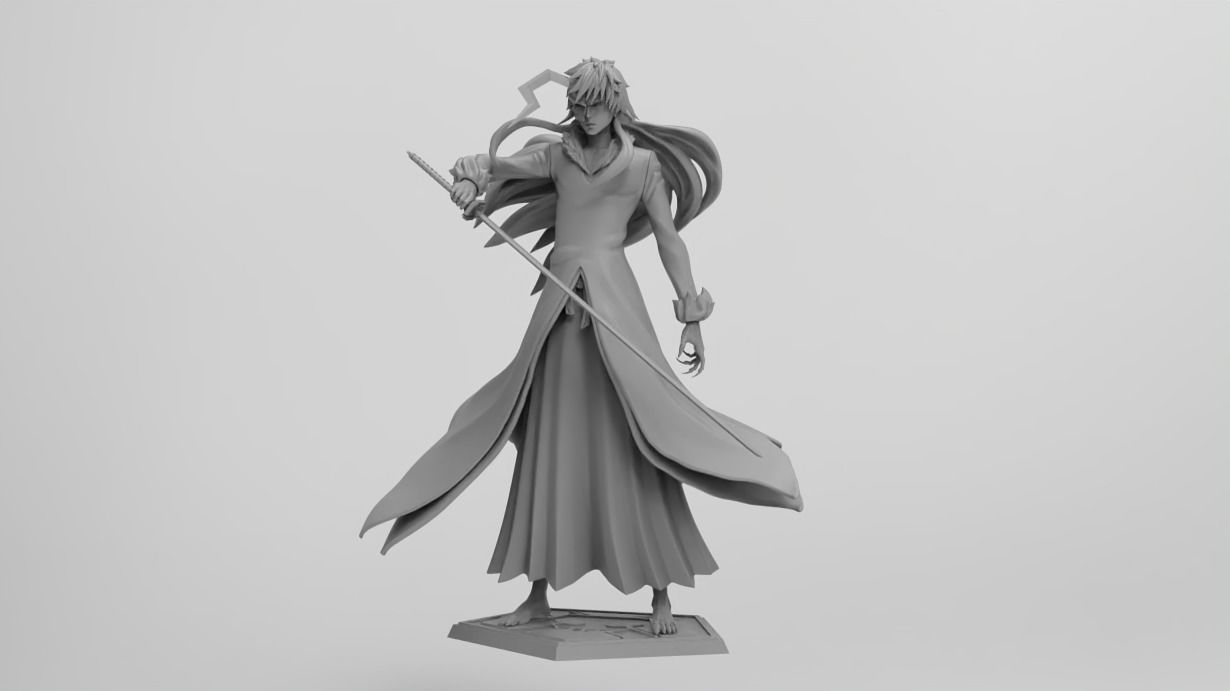Hollow Ichigo figure 3D model 3D printable CGTrader