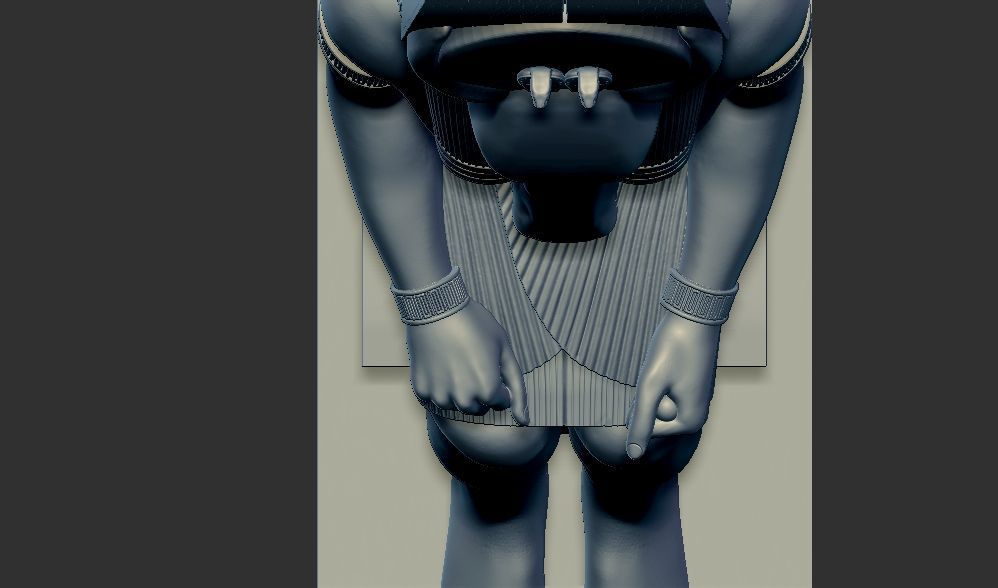 Ancient Egyptian God Montu statue 3d printable model 3D print model_5