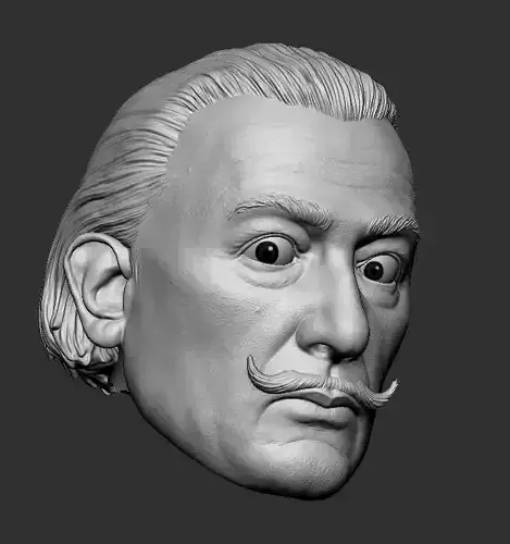 Salvador dali head 3D print model