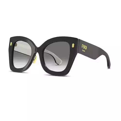 Fendi - FF 0434 G S 807 Sunglasses Low-poly 3D model