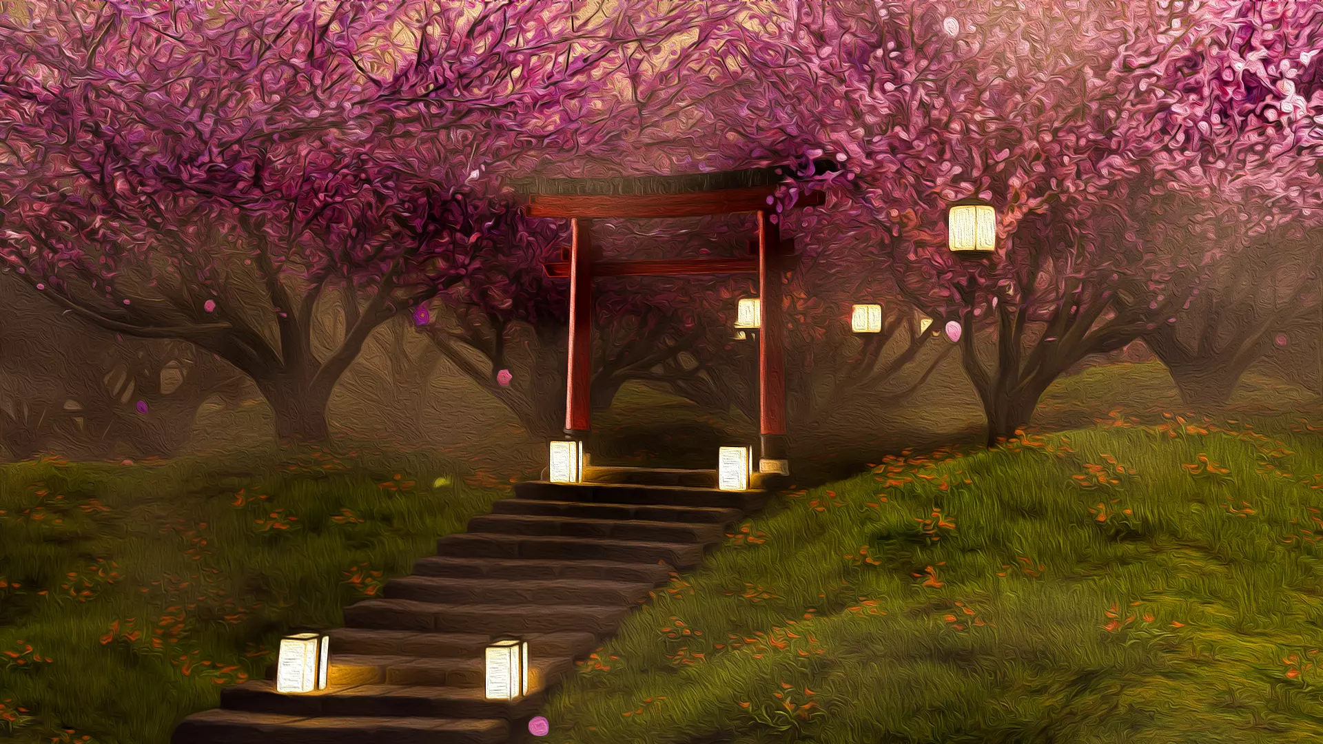 Tori Scene 3D model_0