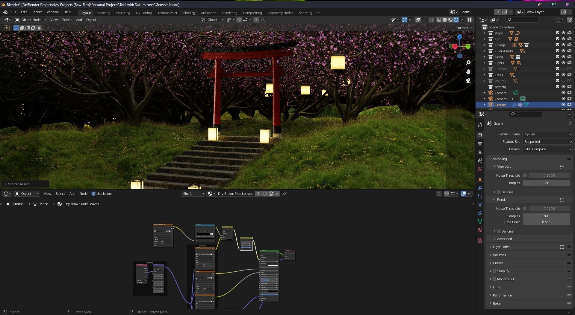 Tori Scene 3D model_10