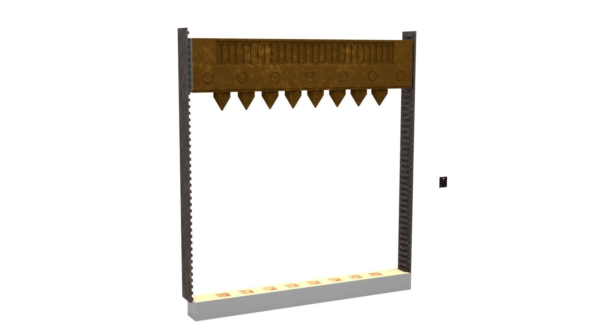 Rancor Cave Door 1-18 scale Kenner Hasbro 3D print model_7