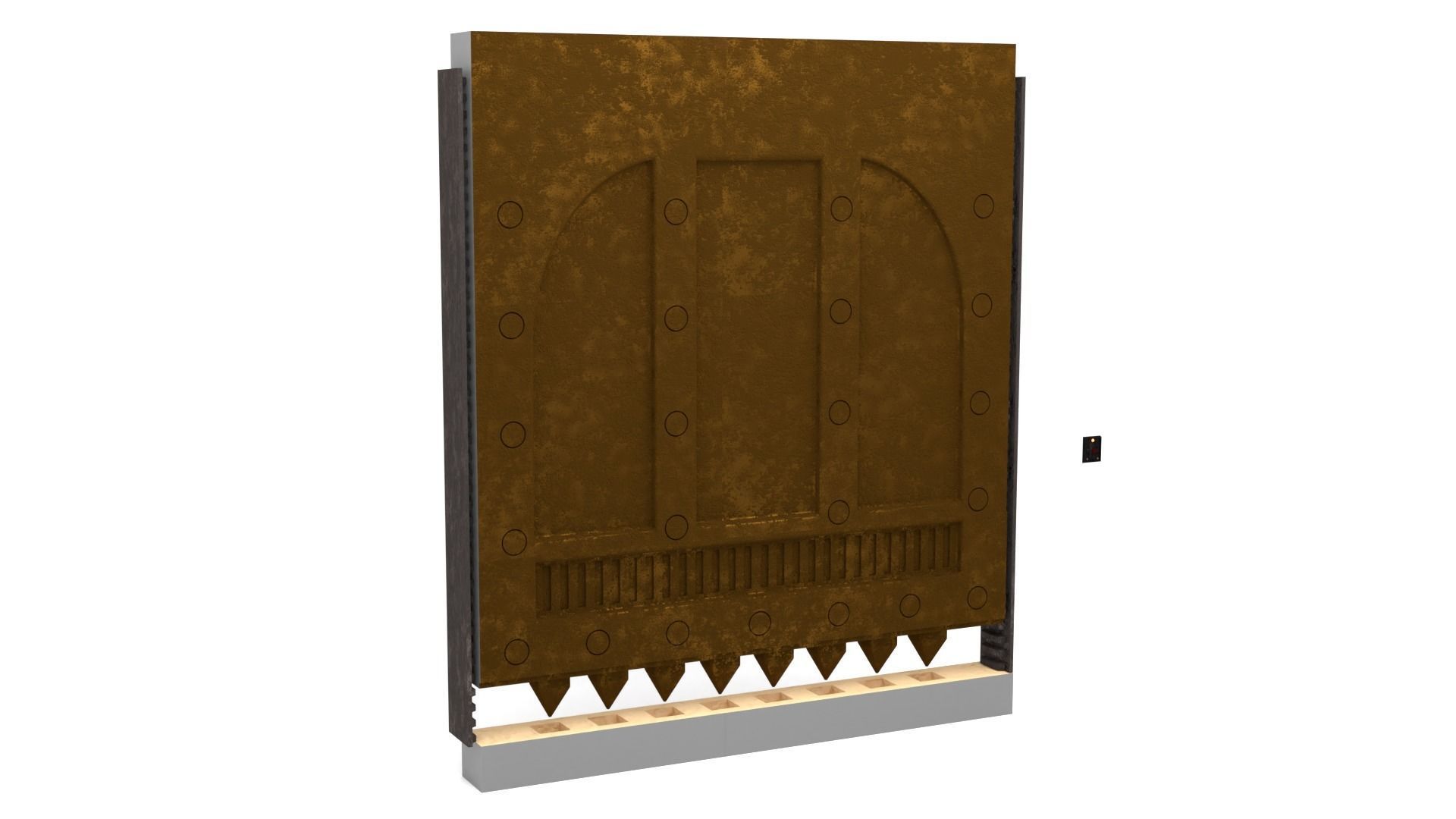 Rancor Cave Door 1-18 scale Kenner Hasbro 3D print model_5