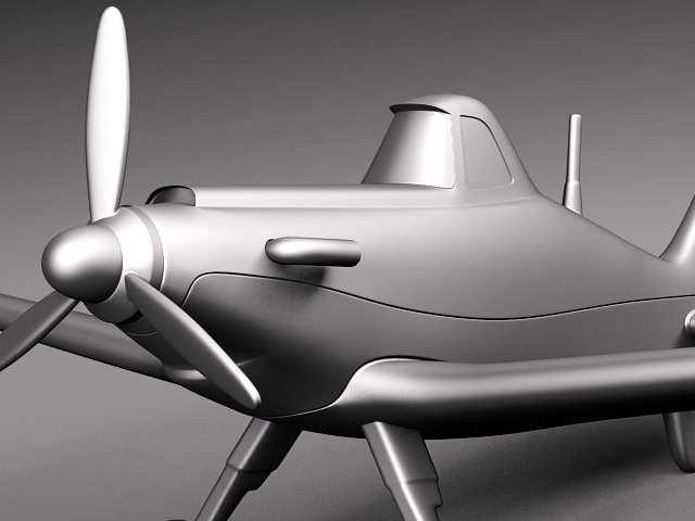 Disney Dusty Crophopper 3D model_10