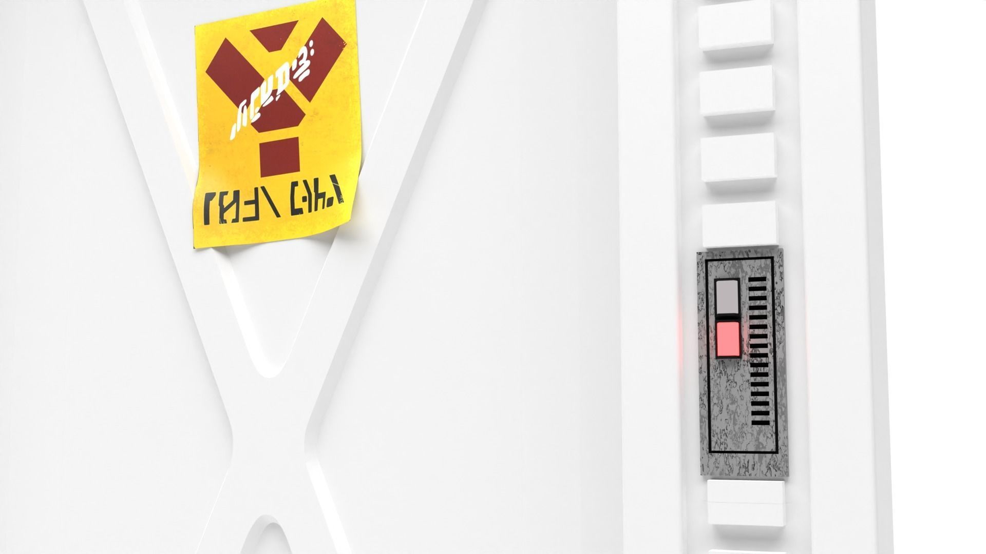 Echo base Door 1-6 scale Hottoys 3D print model_1