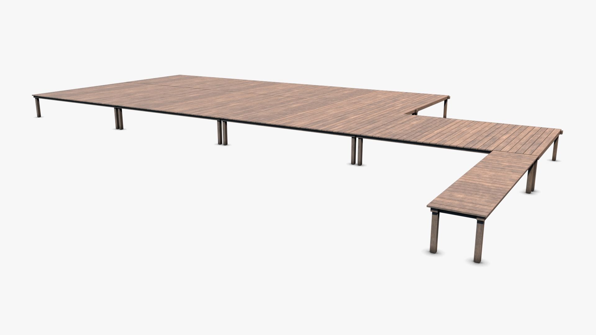 Wharf 01 Low-poly 3D model_4