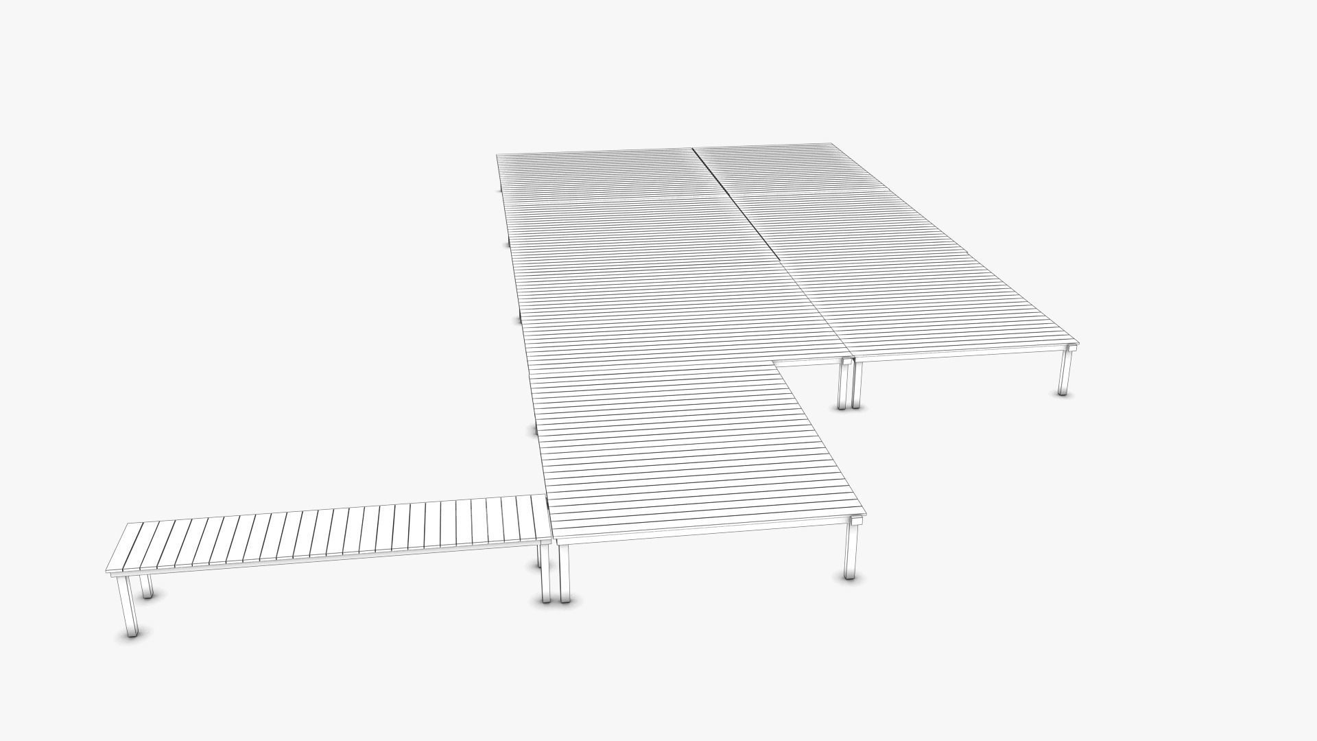 Wharf 01 Low-poly 3D model_7