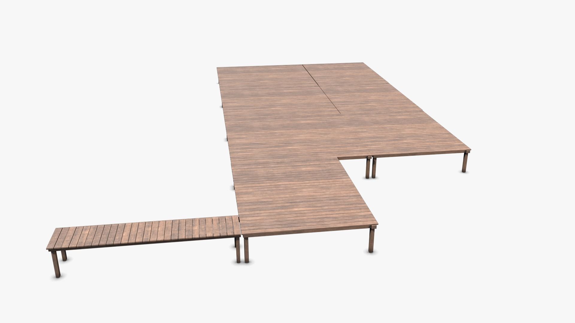 Wharf 01 Low-poly 3D model_3