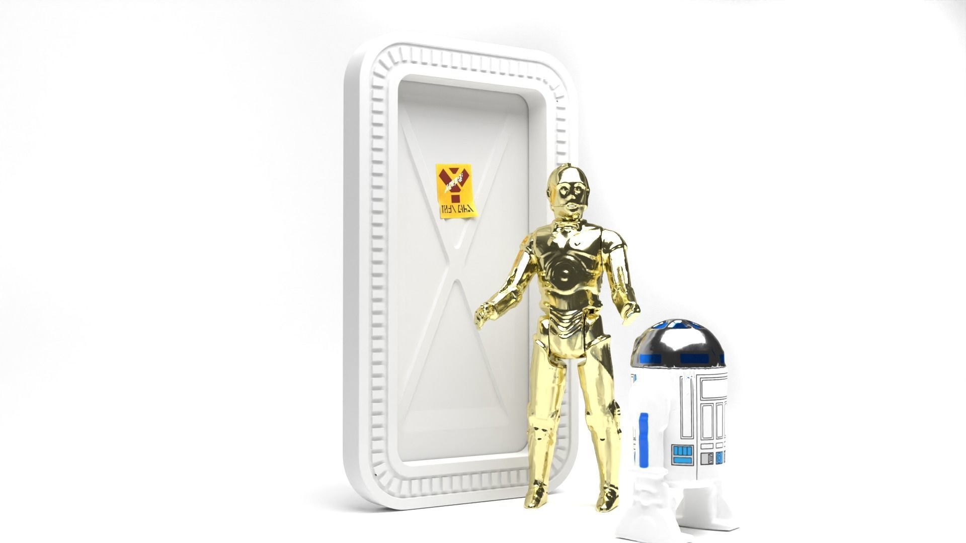 Echo base Door 1-18 scale Kenner Hasbro 3D print model_4