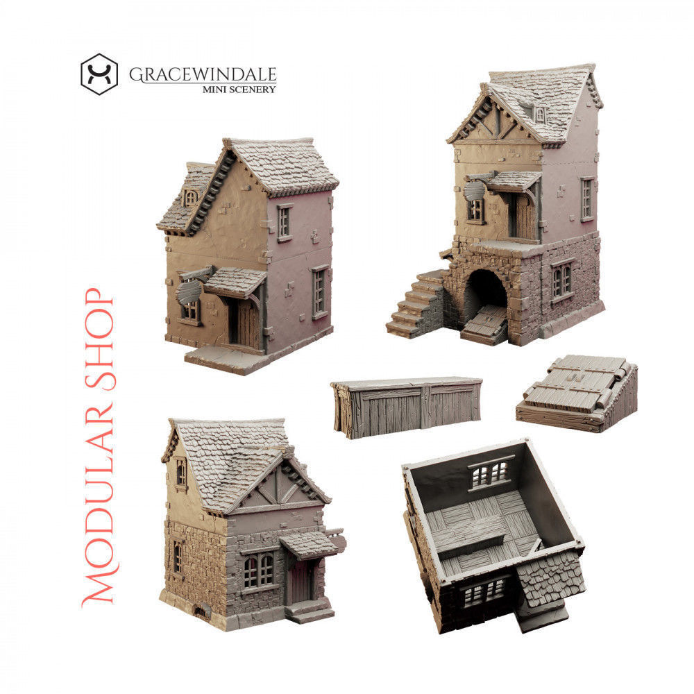 Modular Shop 3D print model_1