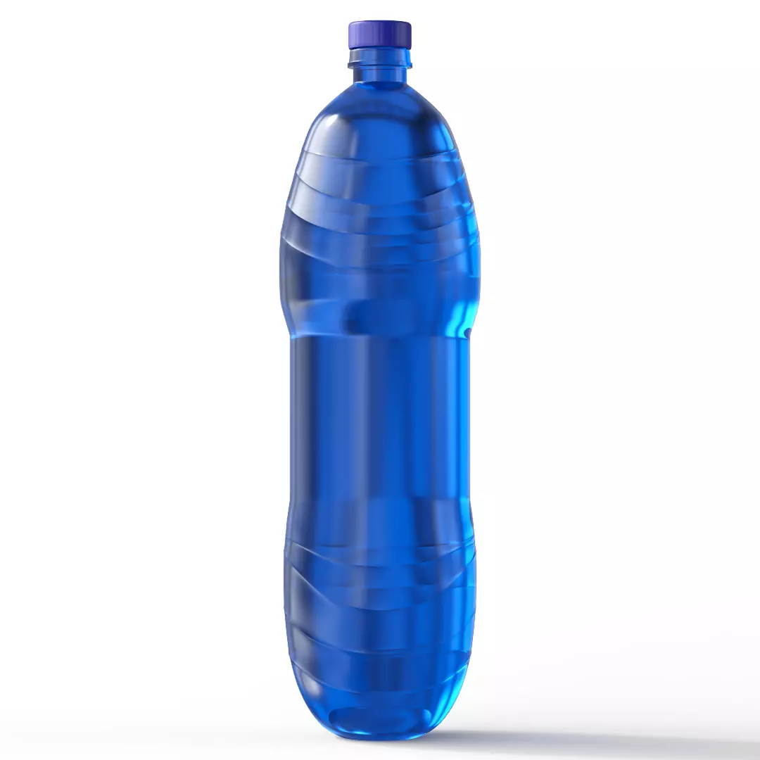 plastic bottle Free low-poly 3D model