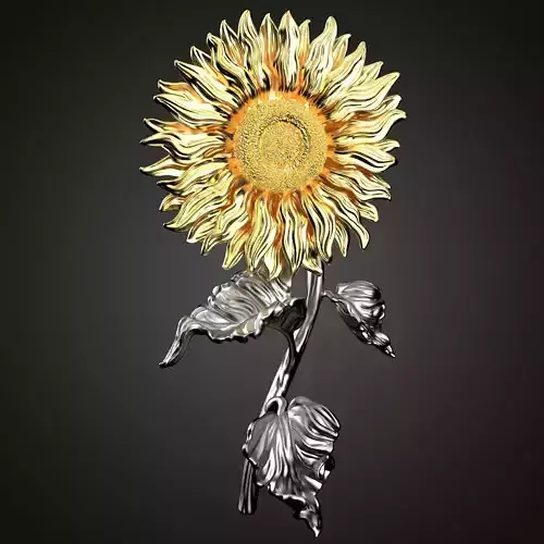 Sunflower Pendant 3D print model Sunflower Pendant 3D print model