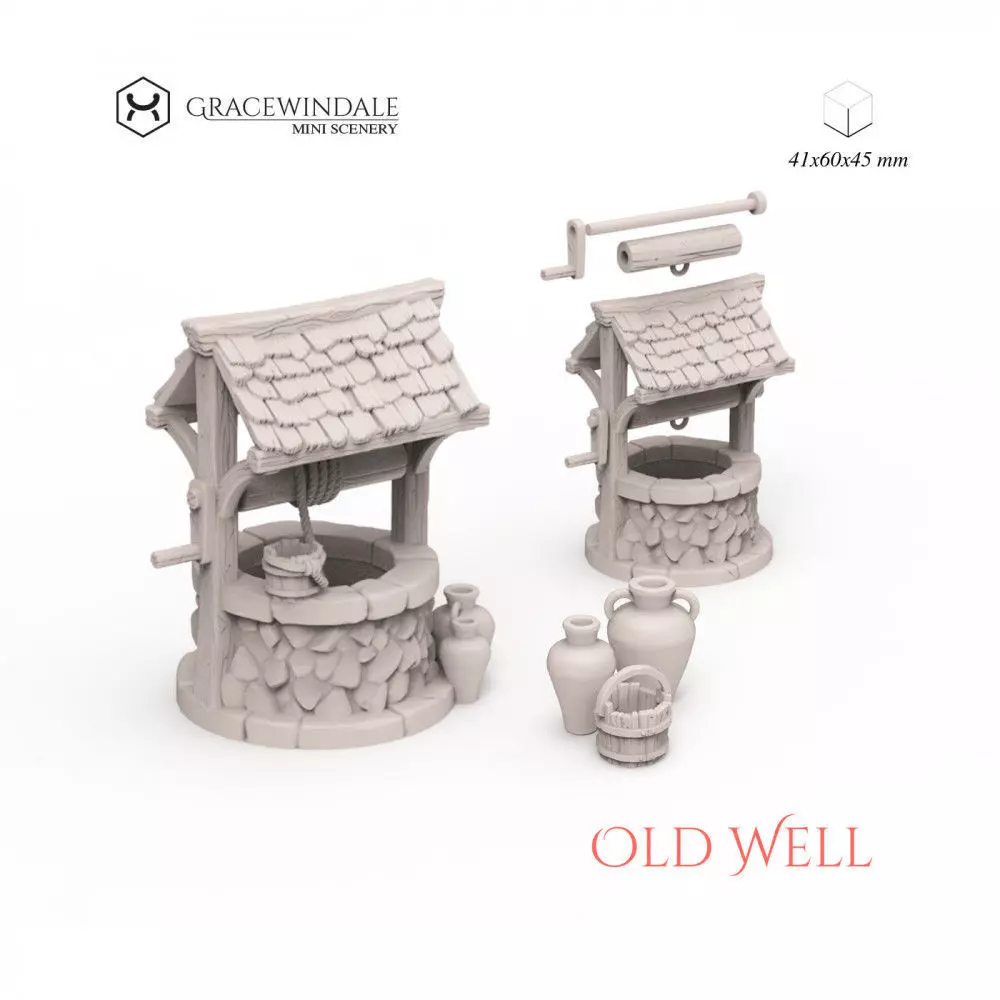 Old Well 3D print model_0