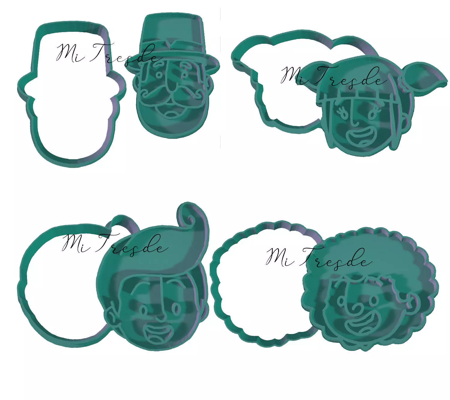 Mundo bita cutters and markers 3D model